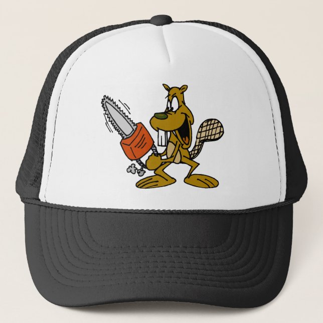 Lustiger Biber Truckerkappe (Vorderseite)