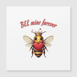 Lustiger Bienen-Wortspiel-Valentinstag Magnetkarte
