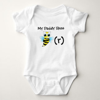 Lustiger Bienenbodysuit für Baby. Mein Vati mag Baby Strampler