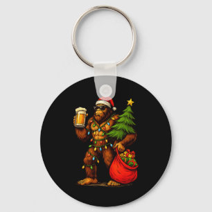 Lustiger Big Foot Weihnachtsmann Hut Trink Christm Schlüsselanhänger