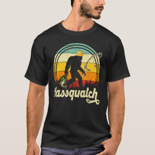 Lustiger Bigfoot-Angler Outdoor-Angler-Geschenke f T-Shirt