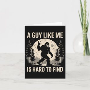 Lustiger Bigfoot Ein Typ wie ist schwer zu finden  Karte