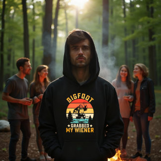 Lustiger Bigfoot Hat Meine Wiener Männer Hoodie