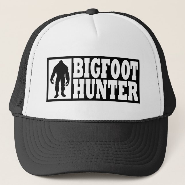 Lustiger BIGFOOT-JÄGER Hut - Finden von Bigfoot Truckerkappe (Vorderseite)