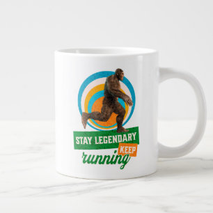 Lustiger Bigfoot Laufmotivation Jumbo-Tasse