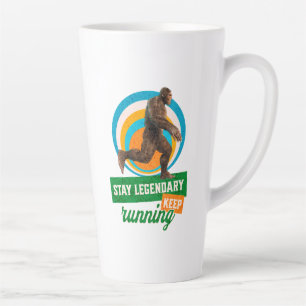 Lustiger Bigfoot Laufmotivation Milchtasse