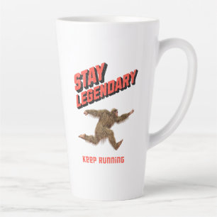 Lustiger Bigfoot Laufmotivation Milchtasse