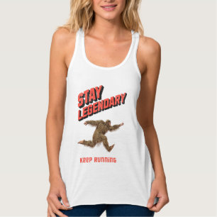 Lustiger Bigfoot Laufmotivation Tank Top