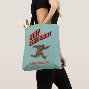 Lustiger Bigfoot Laufmotivation Tasche