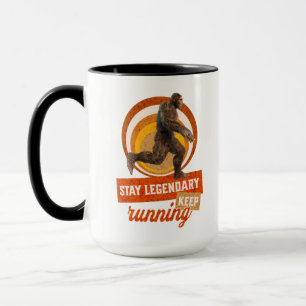 Lustiger Bigfoot Laufmotivation Tasse