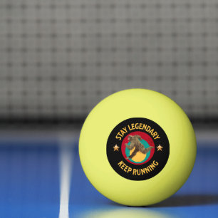 Lustiger Bigfoot Laufmotivation Tischtennisball