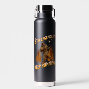 Lustiger Bigfoot Laufmotivation Trinkflasche