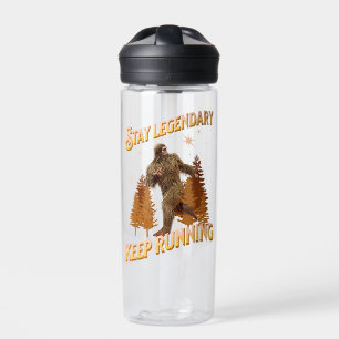 Lustiger Bigfoot Laufmotivation Trinkflasche