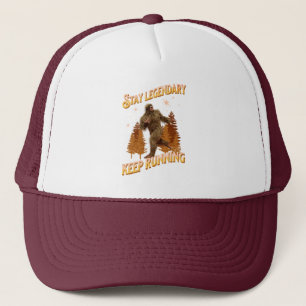 Lustiger Bigfoot Laufmotivation Truckerkappe