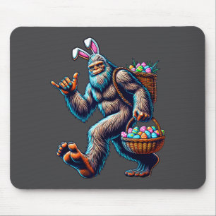 Lustiger Bigfoot-Osterhase - Sasquatch mit Ostern Mousepad