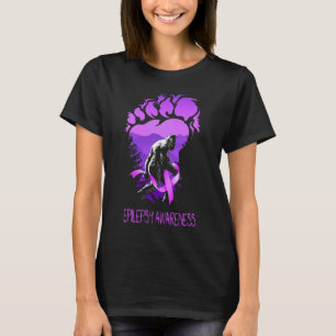 lustiger Bigfoot unterstützt Epilepsie-Bewusstsei T-Shirt