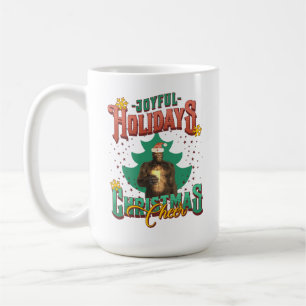 Lustiger Bigfoot-Weihnachtsgruß-Feiertag Kaffeetasse
