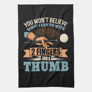 Lustiger Billardpool Geschirrtuch