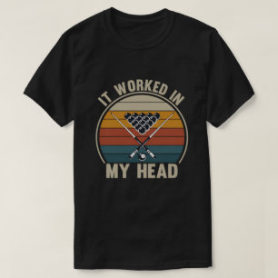 Lustiger Billardspieler Es hat in meinem Kopf funk T-Shirt