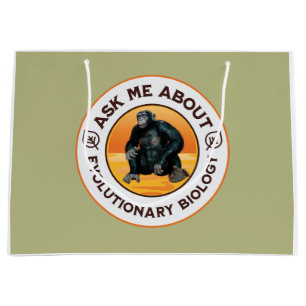 Lustiger Biologie-Lehrer Evolution Humor Geschenk Große Geschenktüte