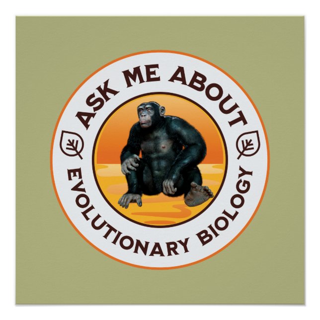 Lustiger Biologie-Lehrer Evolution Humor Geschenk Poster (Vorderseite)