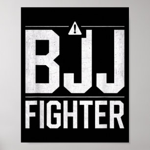 Lustiger BJJ Brazilian Jiu Jitsu BJJ Kämpfer Lusti Poster