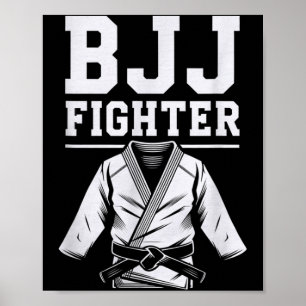 Lustiger BJJ Brazilian Jiu Jitsu BJJ Kämpfer Lusti Poster