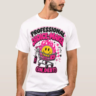 Lustiger Black Friday Shopping Feuer Einkaufswagen T-Shirt