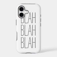 Lustiger Blah Blah Blah moderner trendiger Hipster