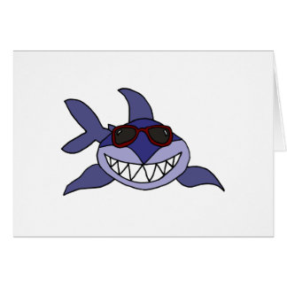 Lustiger blauer Haifisch mit Sonnenbrille