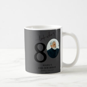 Lustiger Blick Wer ist 80 Stylisch 80. Geburtstag Kaffeetasse