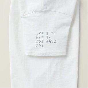 Lustiger Blindenschrift-T - Shirt - Hülsen