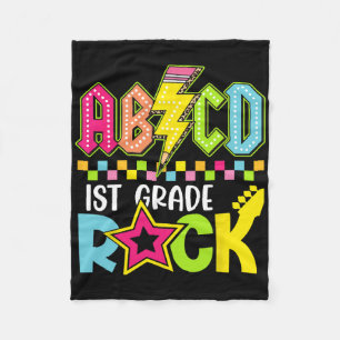 Lustiger Blitz zum Zurück in die Schule 1. Klasse Fleecedecke