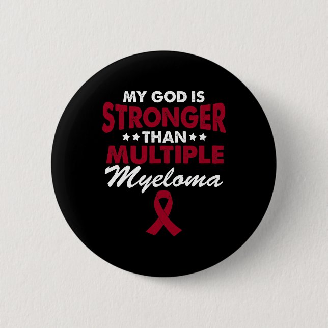 Lustiger Blutkrebs-Überlebender - Multiples Myelom Button (Vorderseite)