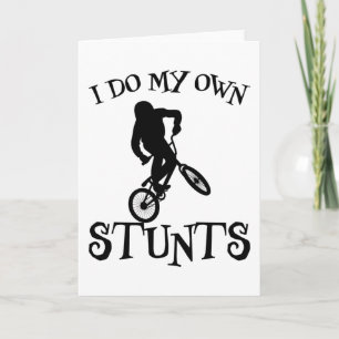 Lustiger BMX-Radsport-Spruch, Fahrrad-Slogan, Bike Karte