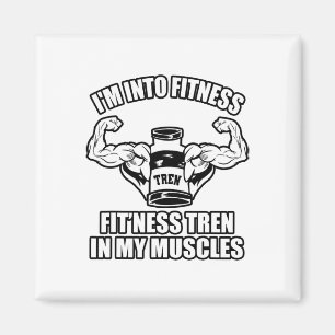 Lustiger Bodybuilder Magnet