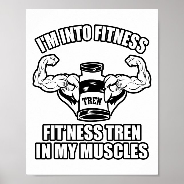 Lustiger Bodybuilder  Poster (Vorne)