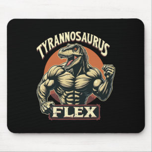 Lustiger Bodybuilder Tyrannosaurus Flex Gym T-rex  Mousepad