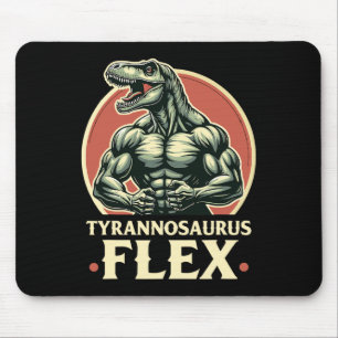 Lustiger Bodybuilder Tyrannosaurus Flex Gym T-rex  Mousepad