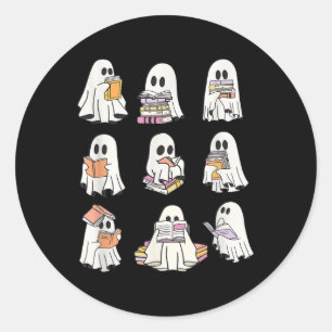 Lustiger Boo-Geist-Lesebuch Halloween Grusel Meere Runder Aufkleber