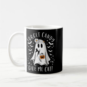 Lustiger Boo-Geist Schwarze Katze Vergisst Süßigke Kaffeetasse