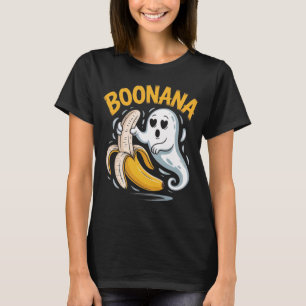 Lustiger Boo Nana Geist Banane Halloween Humor T-Shirt