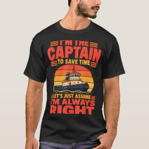 Lustiger Bootskapitän T-Shirt