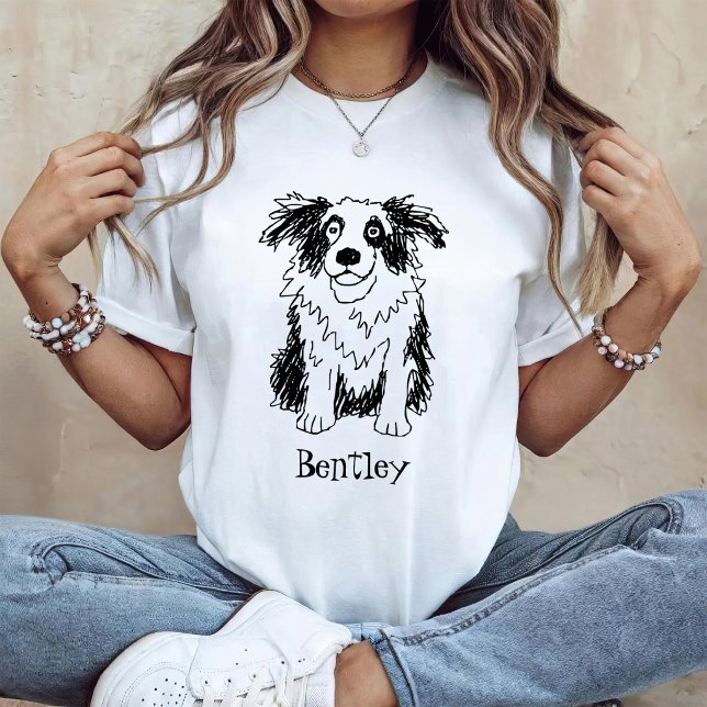Lustiger Border Collie T-Shirt (Von Creator hochgeladen)