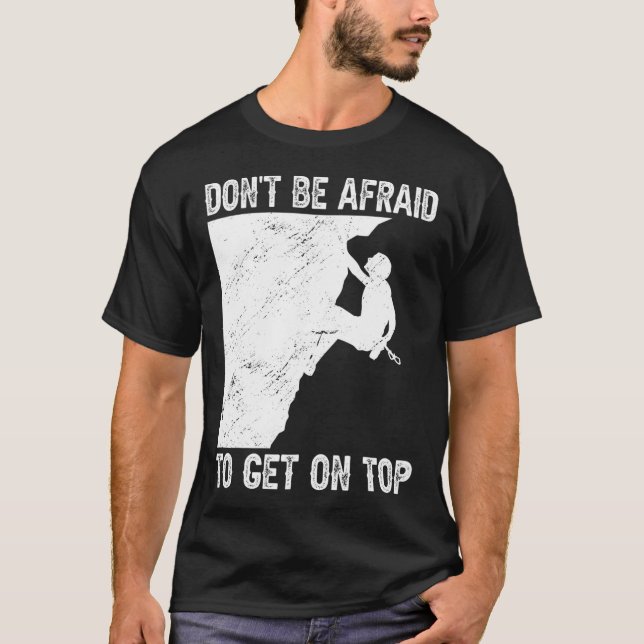 Lustiger Boulderfelsenklettern  T-Shirt (Vorderseite)