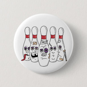 Lustiger Bowling Button