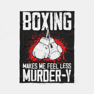 Lustiger Box-Kickboxer Savate Mma Martial Arts Kic Fleecedecke