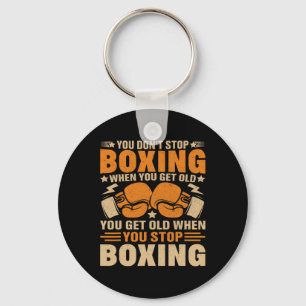 Lustiger Boxer Spieler Old School Boxen Jugendtrai Schlüsselanhänger