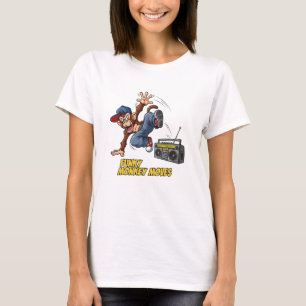 Lustiger Breakdance-Affe Hip-Hop-Tanz T-Shirt