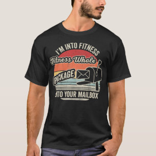 Lustiger Briefträger Fitness Retro Post T-Shirt